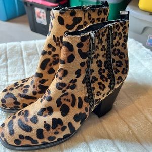 Animal print boots
